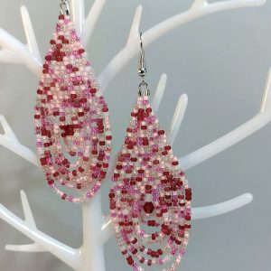 Brick stitch dangle earrings