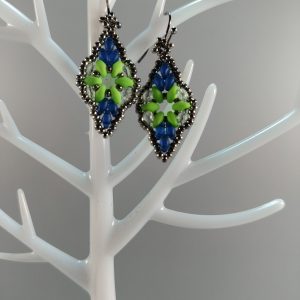 Seahawks color earrings