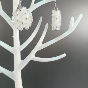 Crystal donut earrings