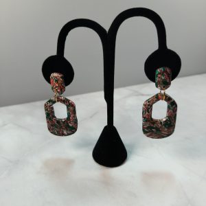 Christmas polymer clay earrings