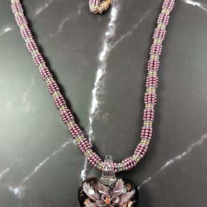 glass heart necklace