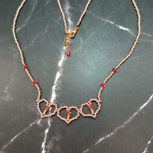 Trio heart necklace