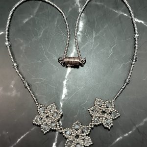 Trio of flowers necklace