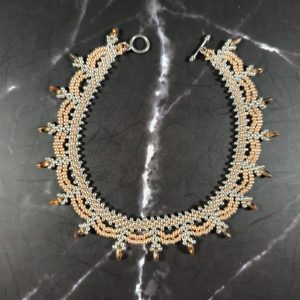 Gold and silver Anklet