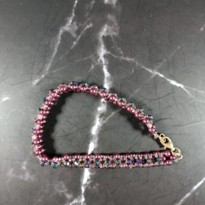 Burgundy Anklet