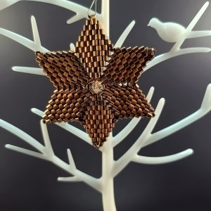Gold star ornament