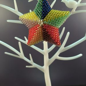 Multi-color star ornament