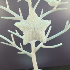 Small white star ornament