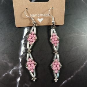 Diamond dangle earrings