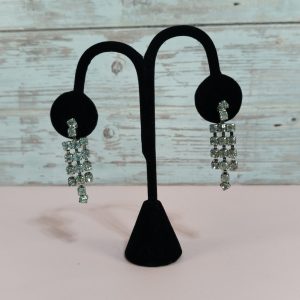 Vintage clear dangle earrings