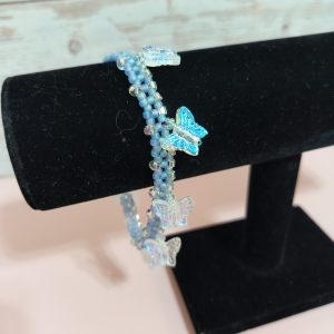 Butterfly dangle anklet
