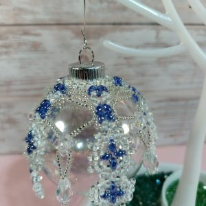 Glow in the dark and blue Christmas ornament