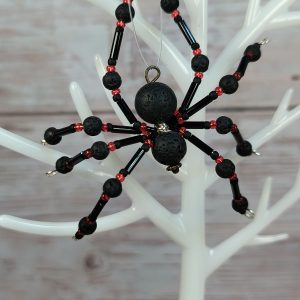 Lava stone Christmas spider